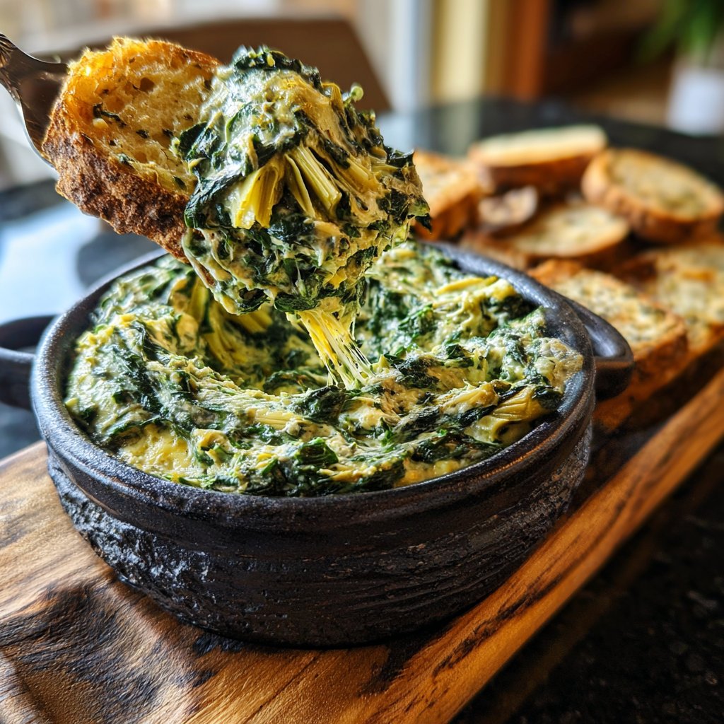 Spinat Artischocken Dip Cremig und Reichhaltig