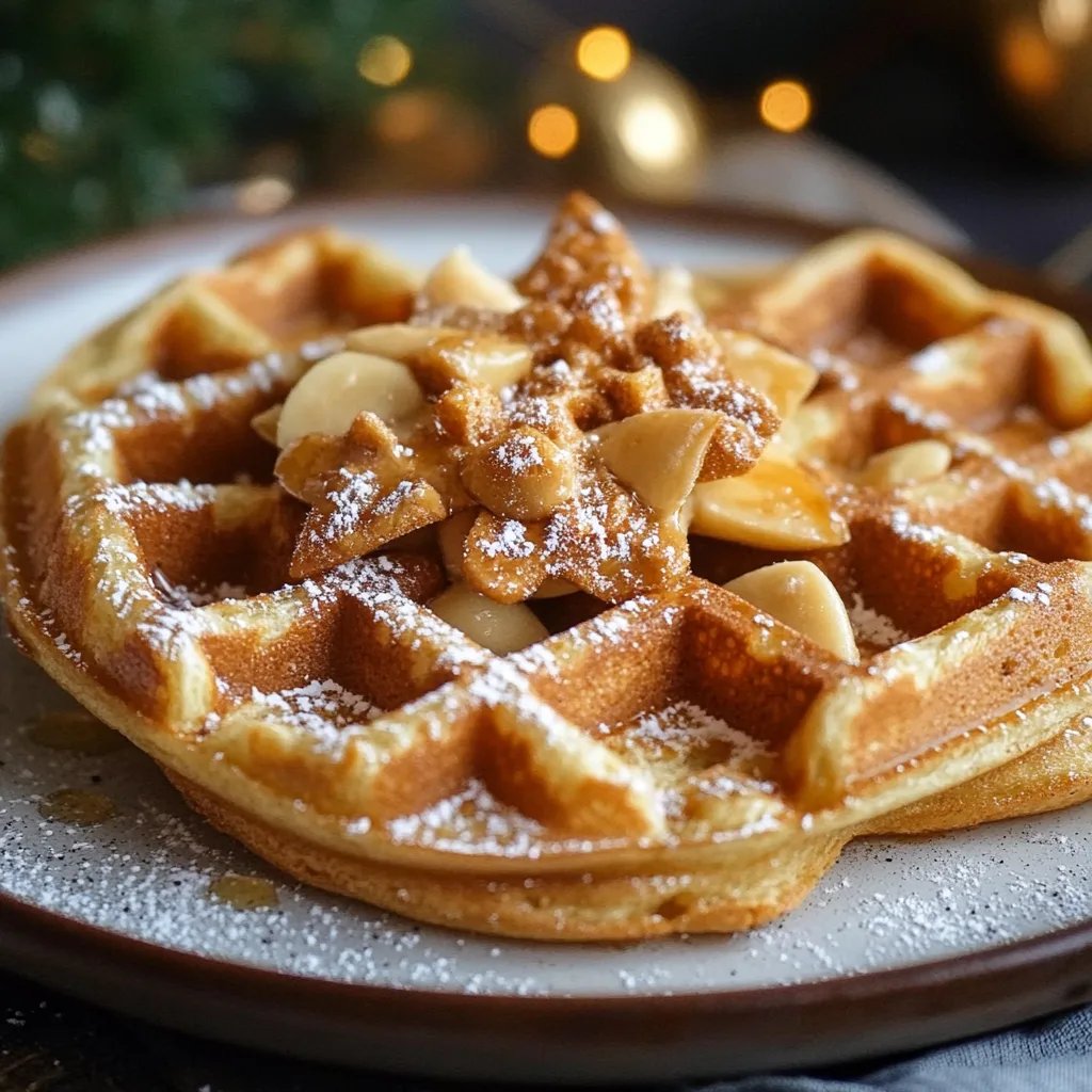 Spekulatius-Waffeln zu Weihnachten