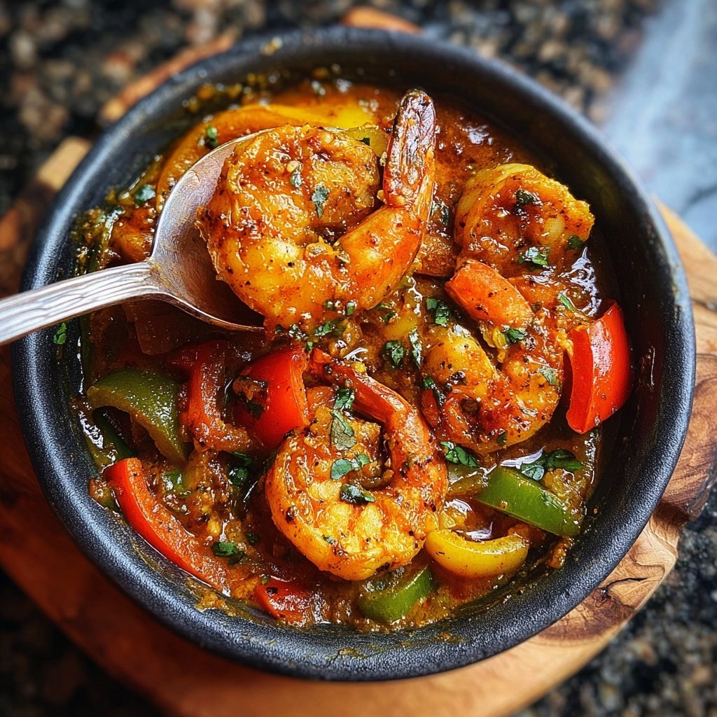 Würziges Jamaika Garnelen Curry