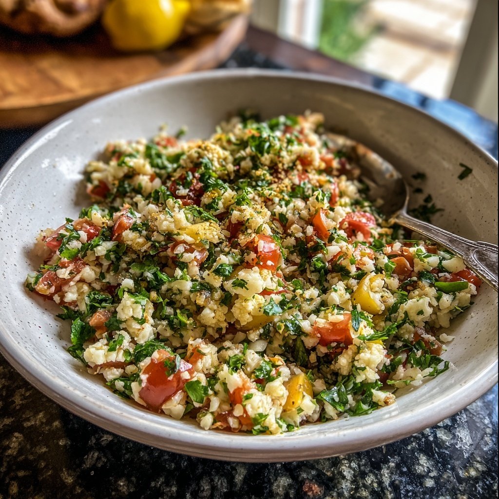 Mediterranean Cauliflower Tabbouleh