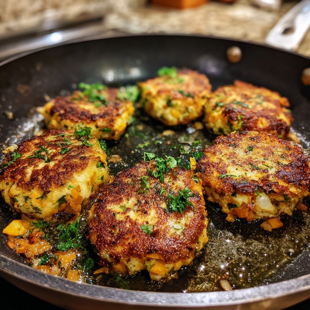 Kräuterfrikadellen mit Süßkartoffeln