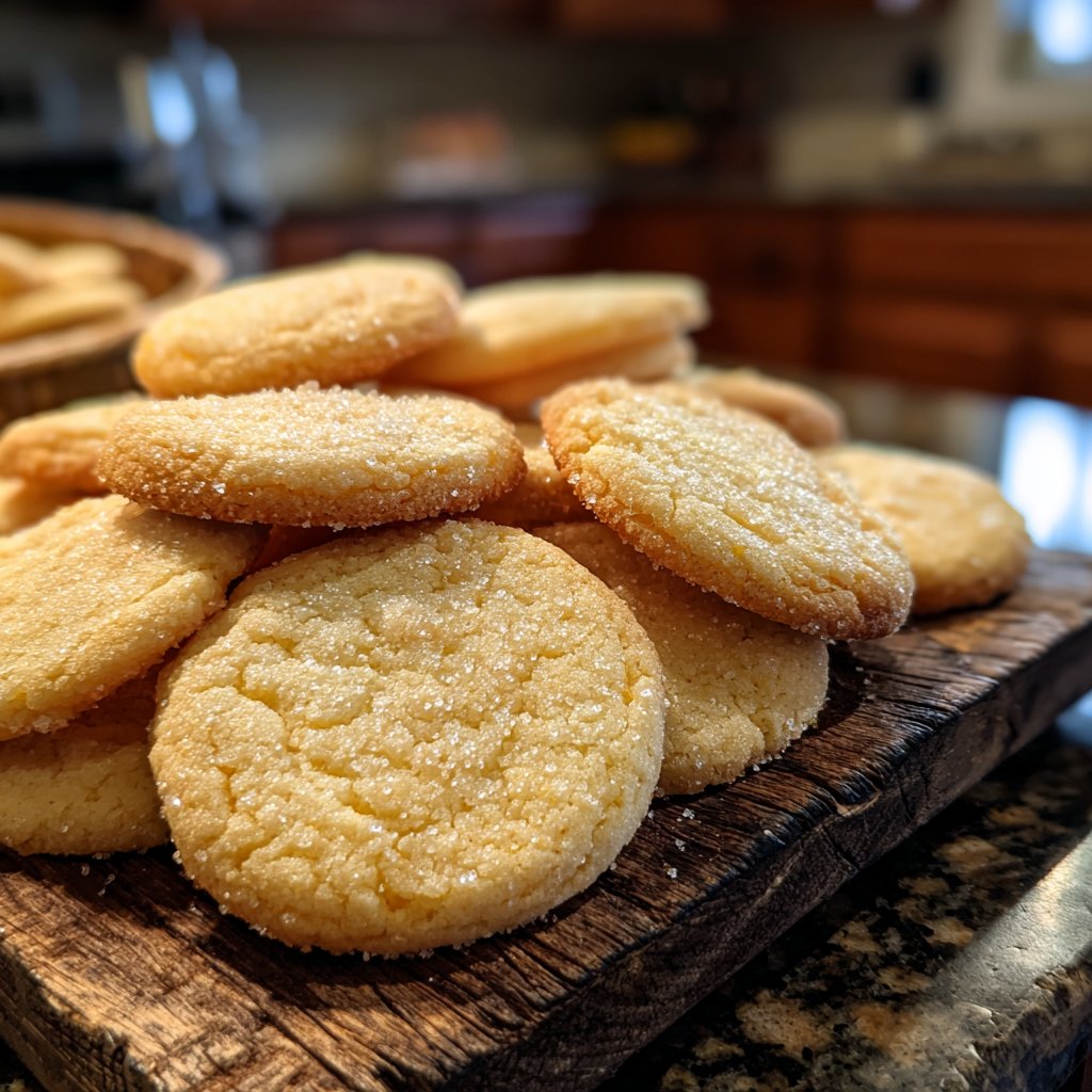 Knusprige Zitronen Zuckerplätzchen