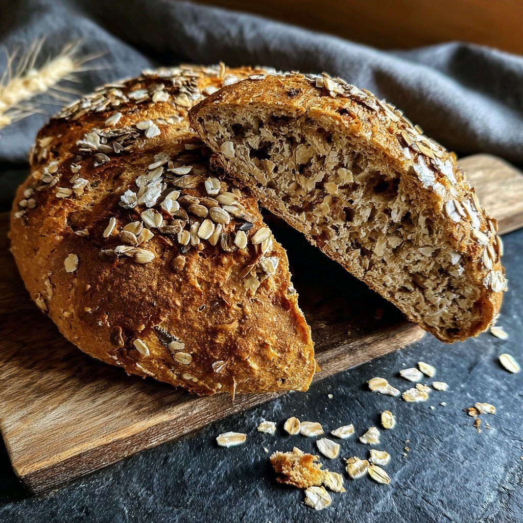 Haferflocken Abendessen Brötchen
