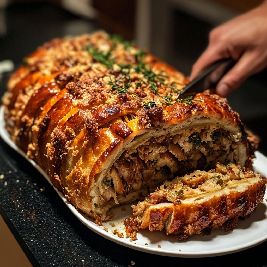 Weihnachtsgans mit Maronenfüllung