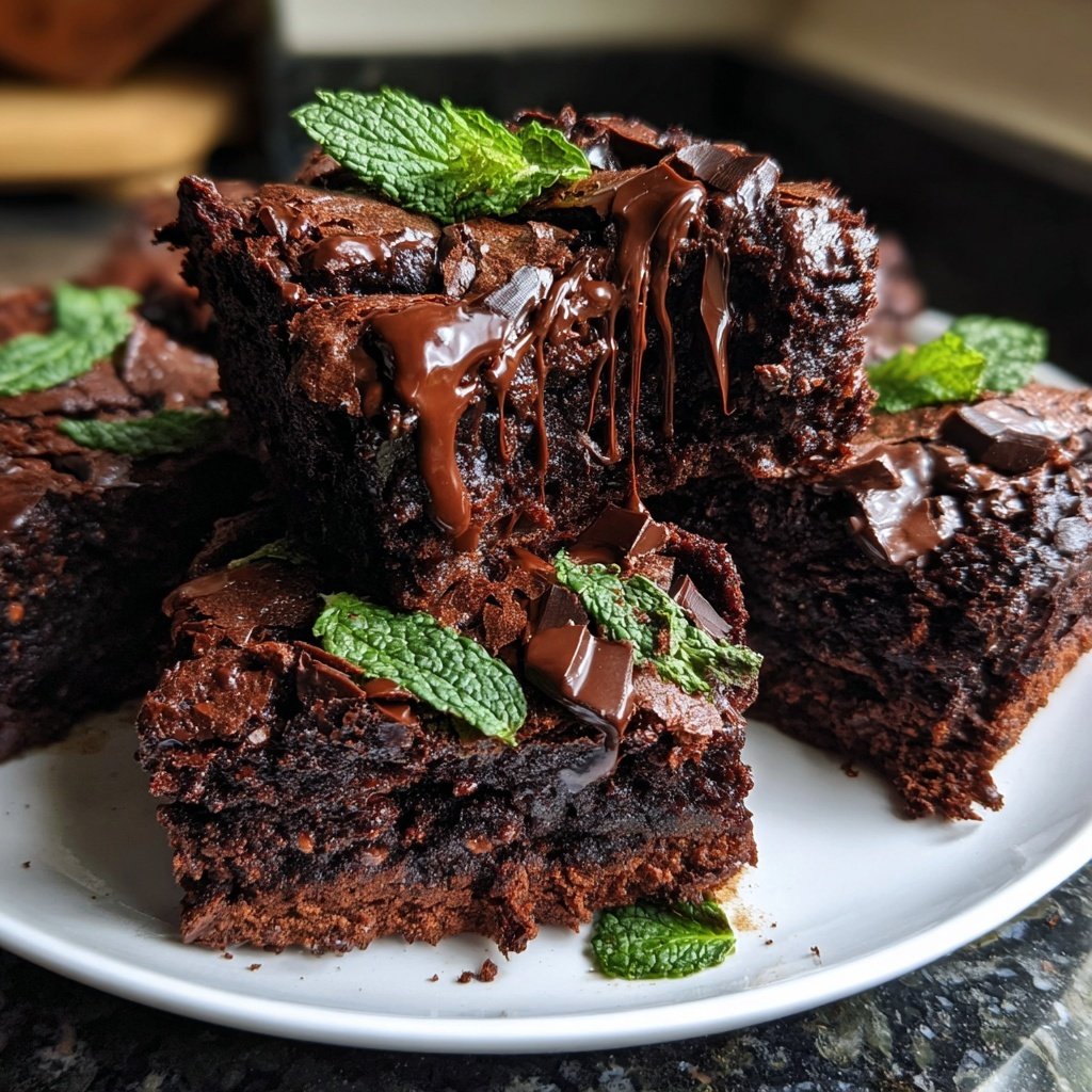 Minz Schoko Brownies