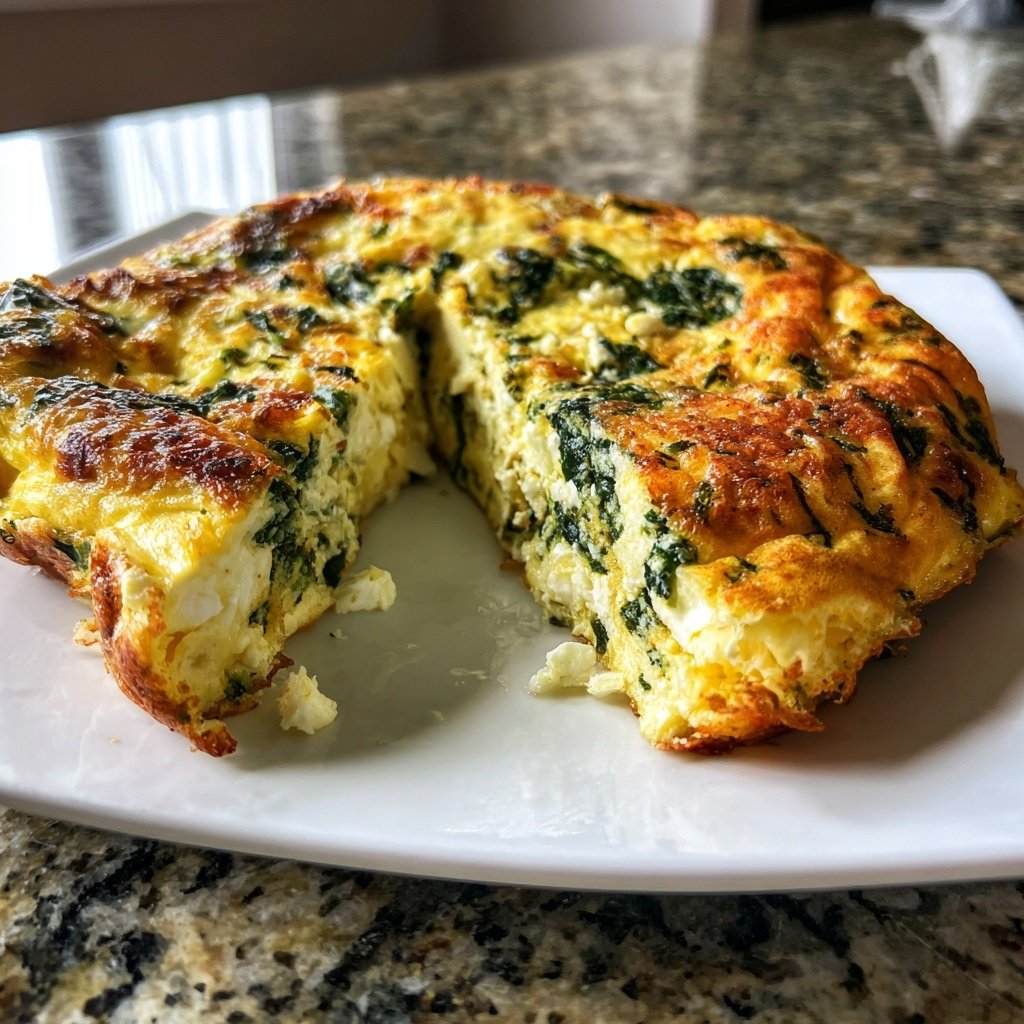 Spinat Feta Omelett