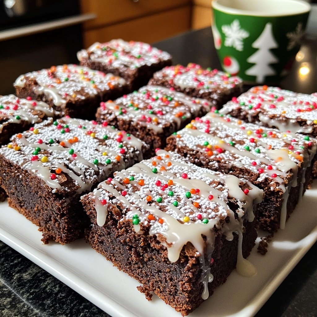 Weihnachtliche Brownies mit Lebkuchengewürz
