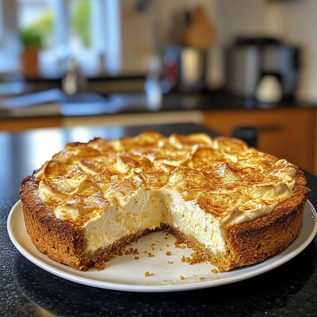 Cremiger Käsekuchen mit Spekulatiusboden