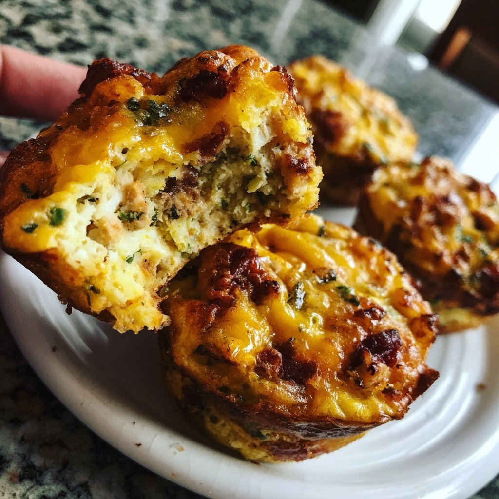 Frühstück Truthahn Ei Muffins