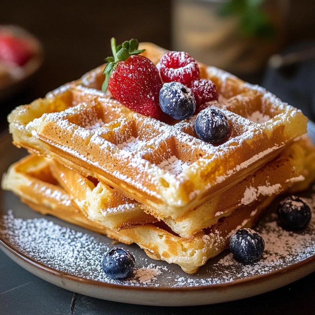 Omas fluffige Waffeln einfach und lecker