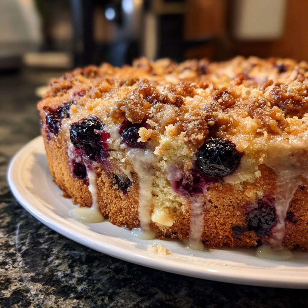 Zitrone Blaubeeren Sauerteig mit Haselnuss Praline