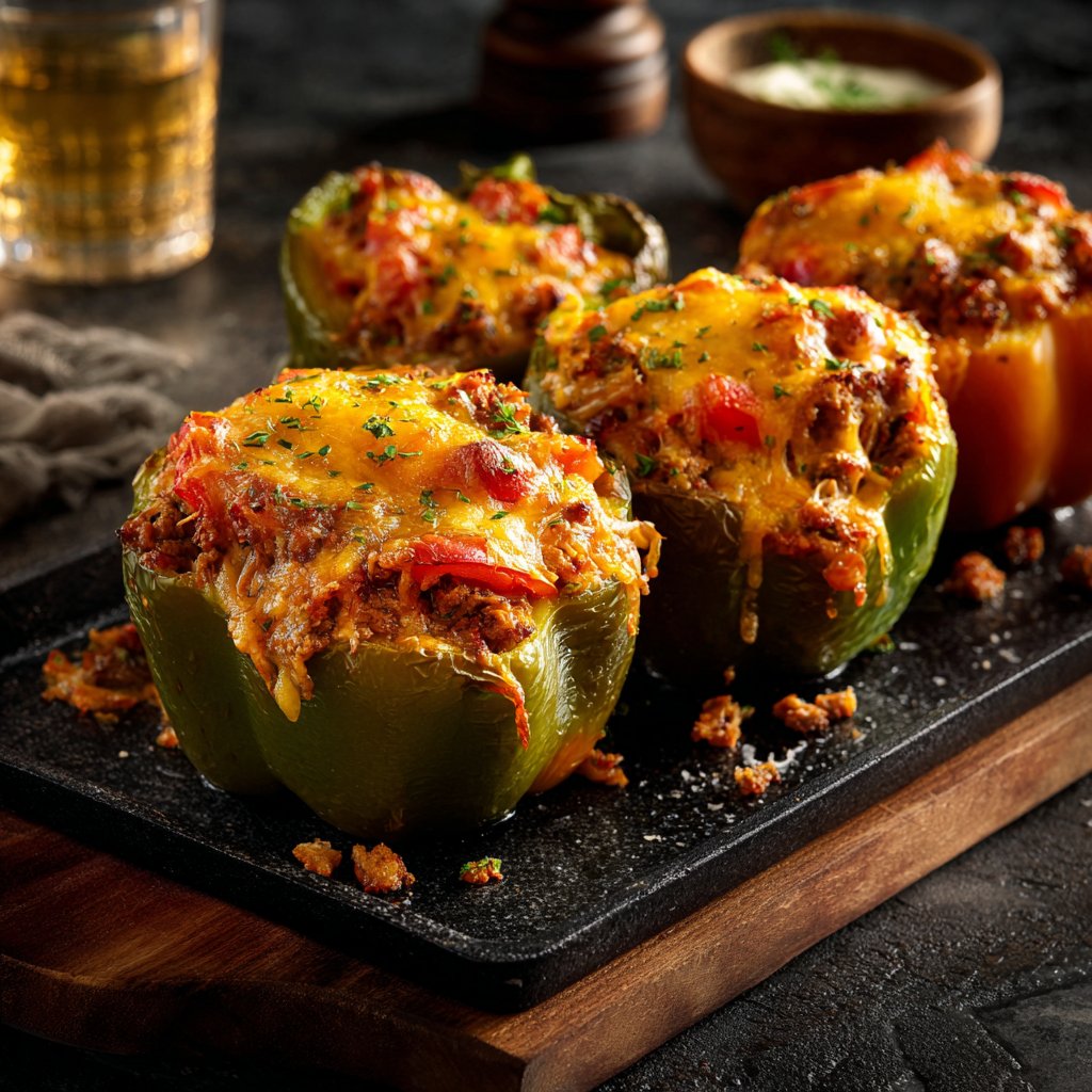 Herzhafte gefüllte Paprika