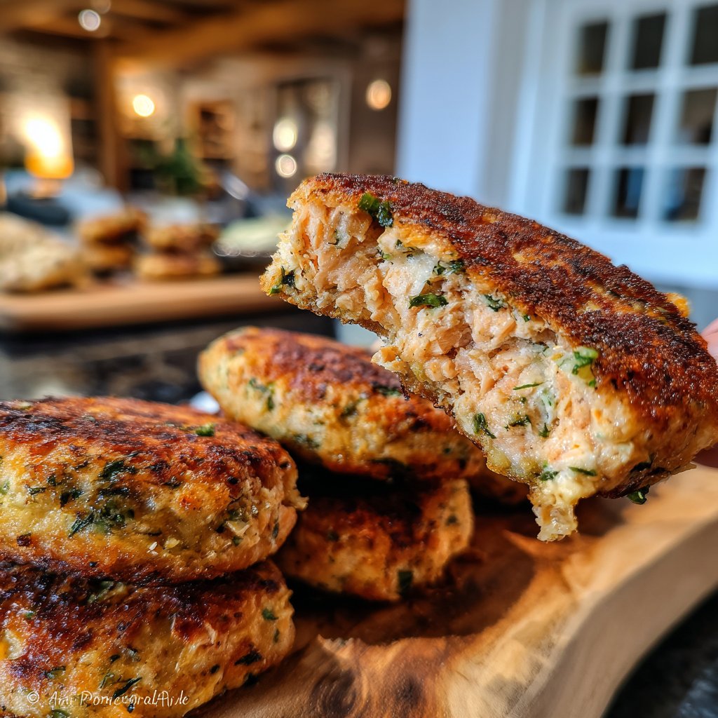 Schnelle Lachs-Patties