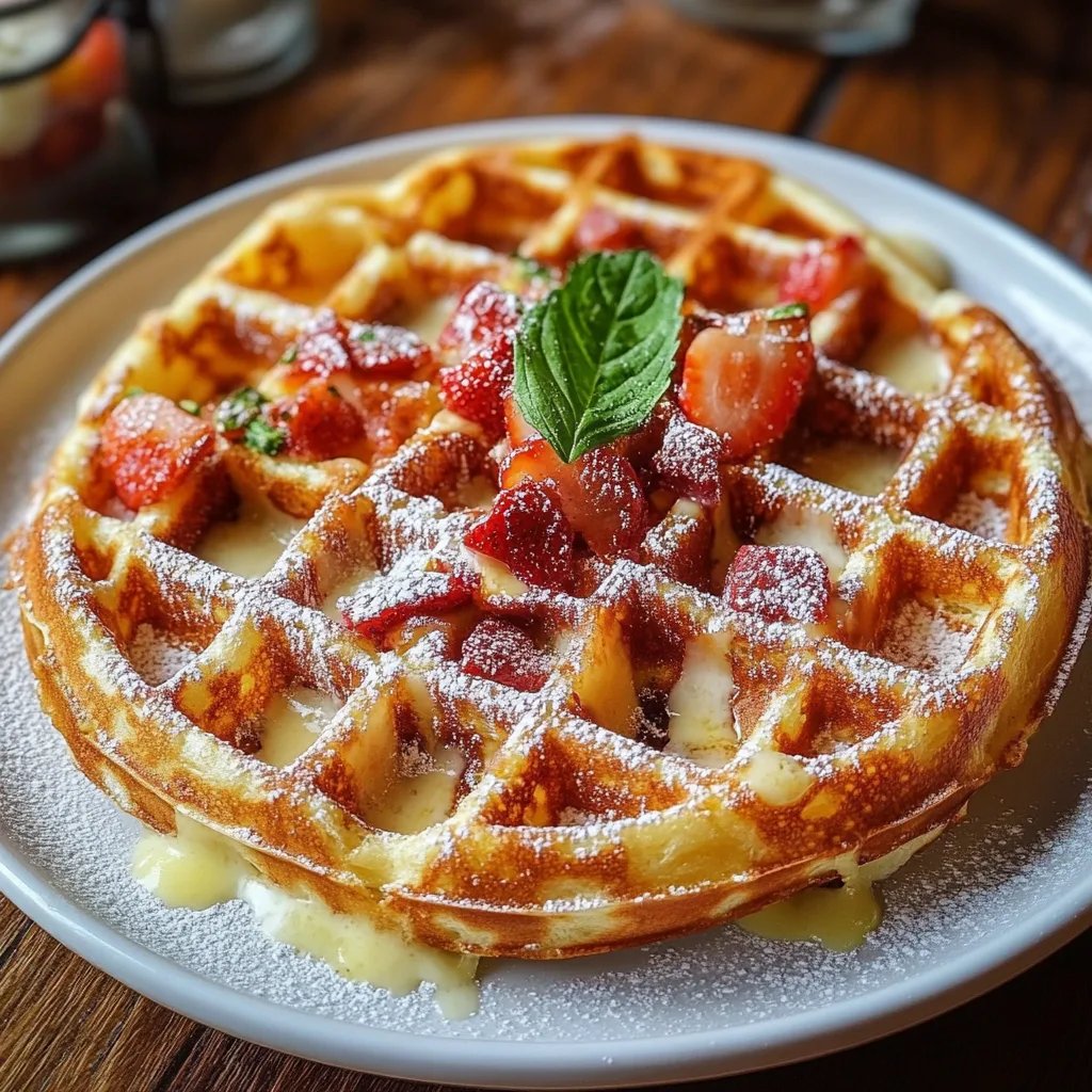 Herzhafte Pizza Waffeln