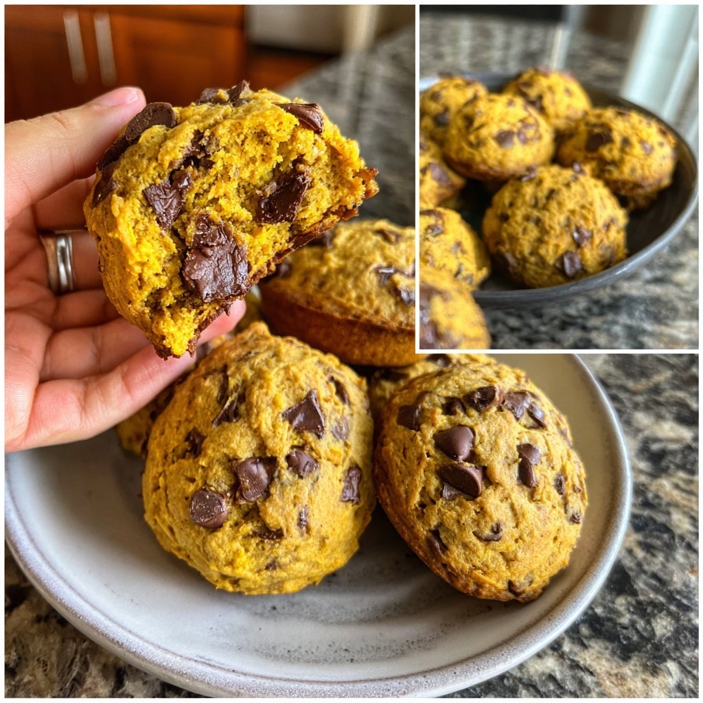 Schoko Chip Kürbis Cookies