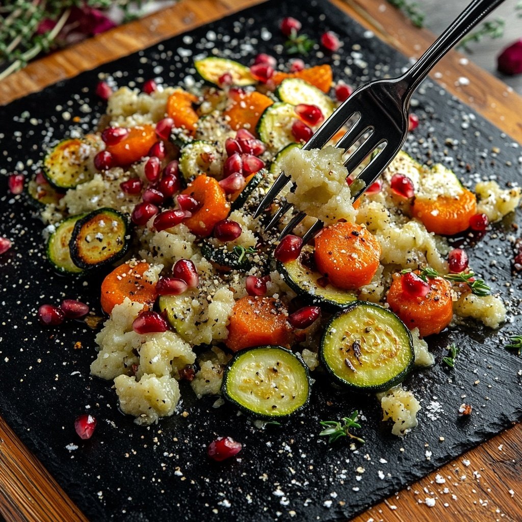 Winterlicher Gesund-&-Leicht-Quinoasalat mit Ofengemüse