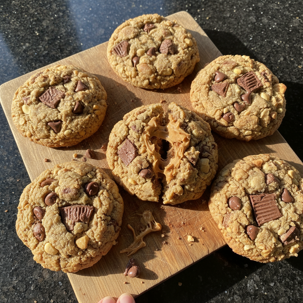 Hausgemachte Reese’s Erdnussbutter Kekse