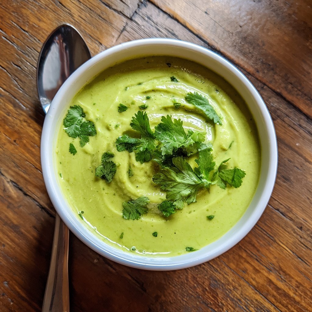 Gekühlte Avocado-Gazpacho