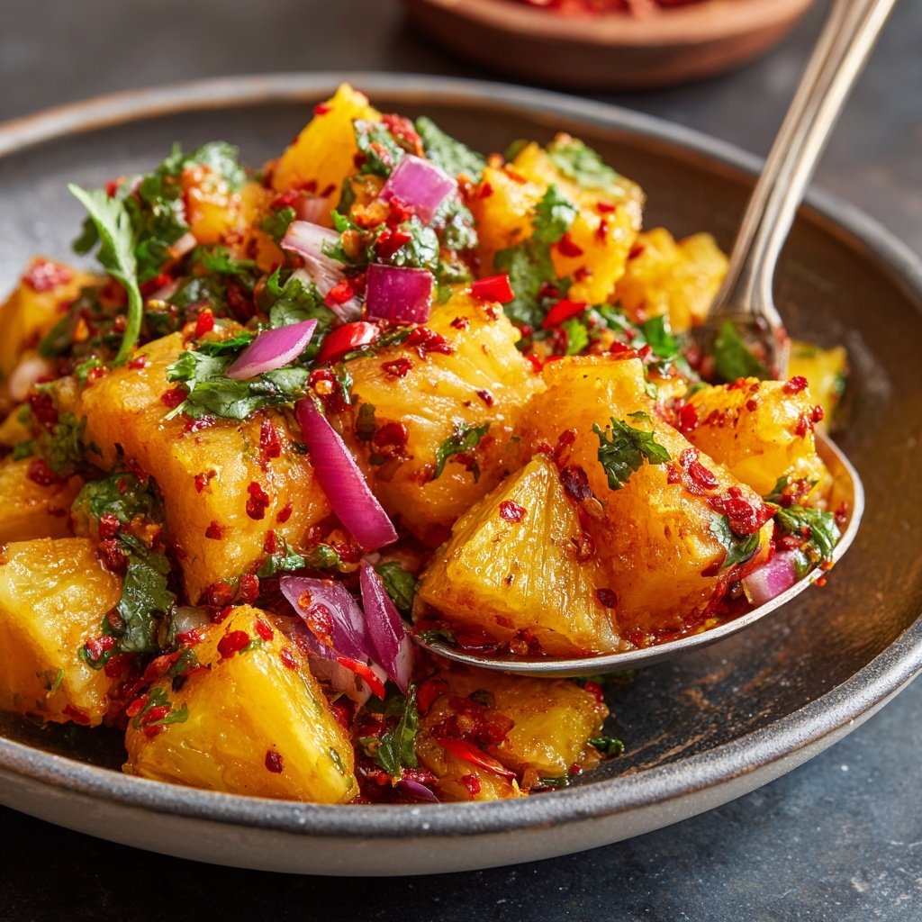 Süß scharfe Ananas Salsa