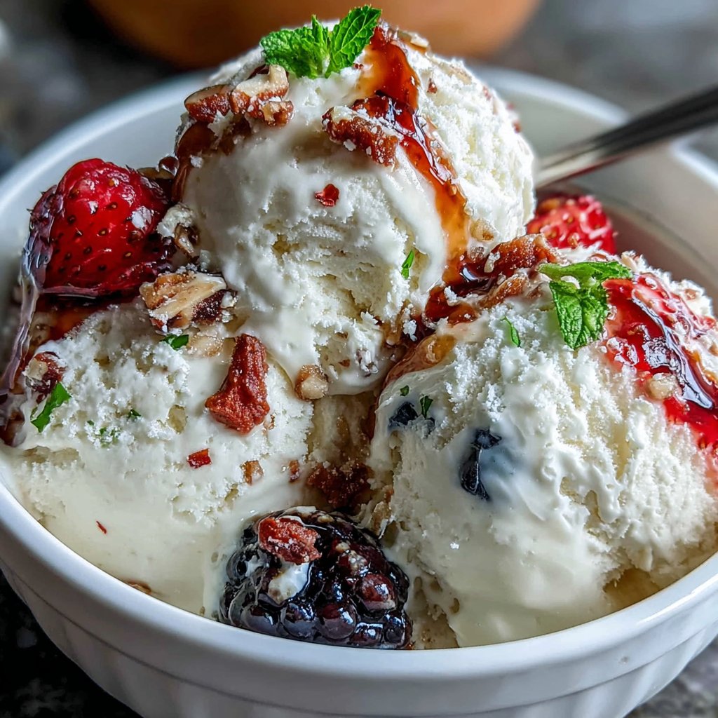 Hüttenkäse Eiscreme