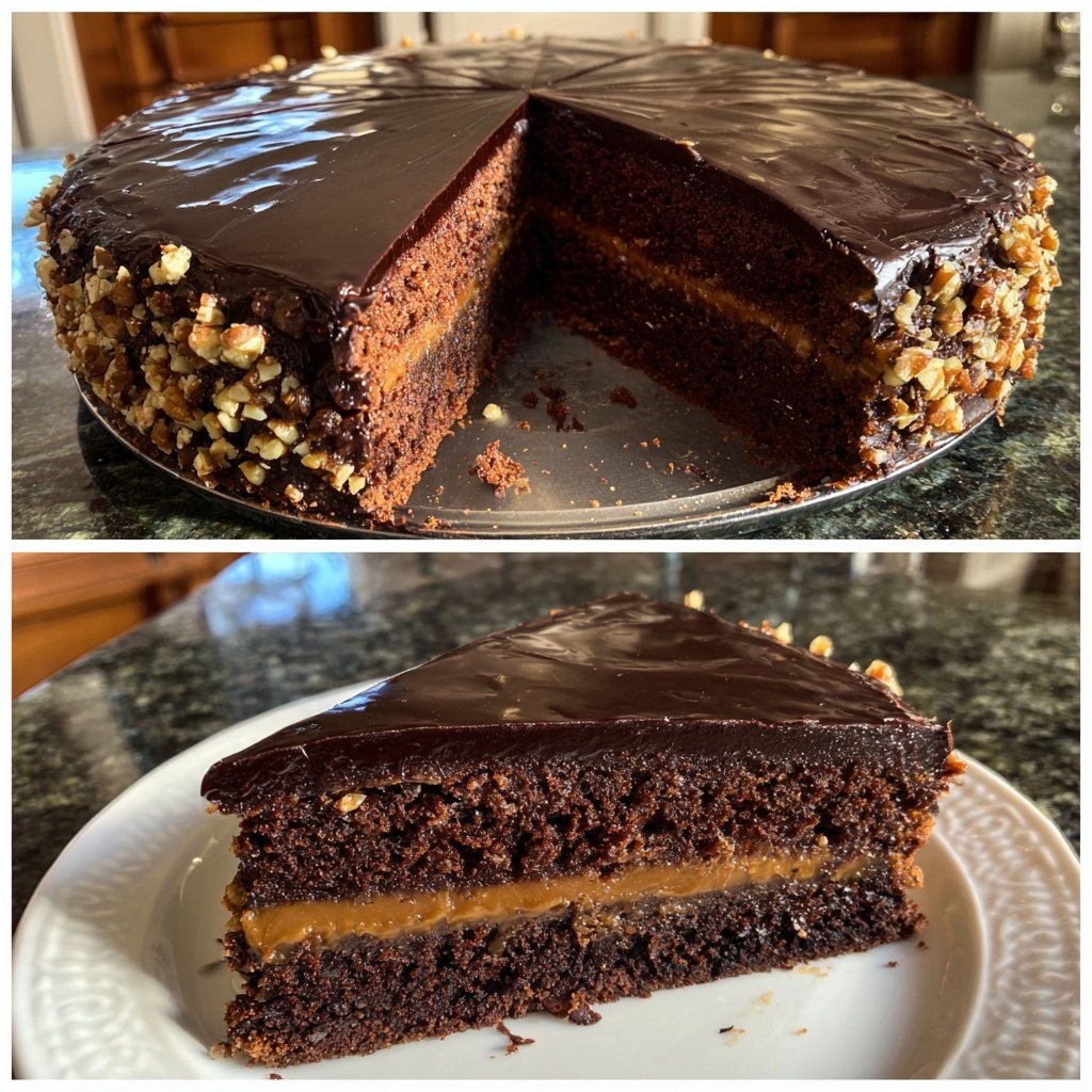 Steinbock Dunkle Schoko Torte