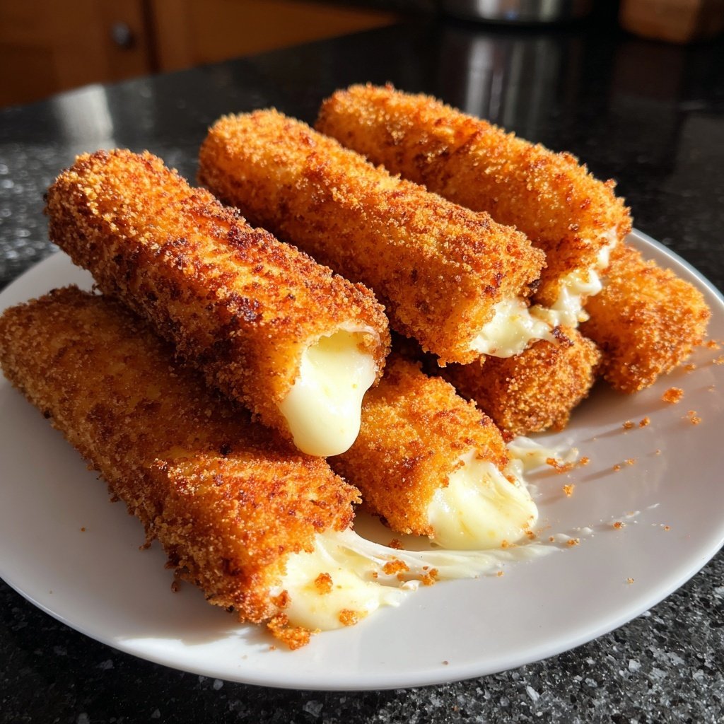 Mozzarella Sticks aus der Heißluftfritteuse