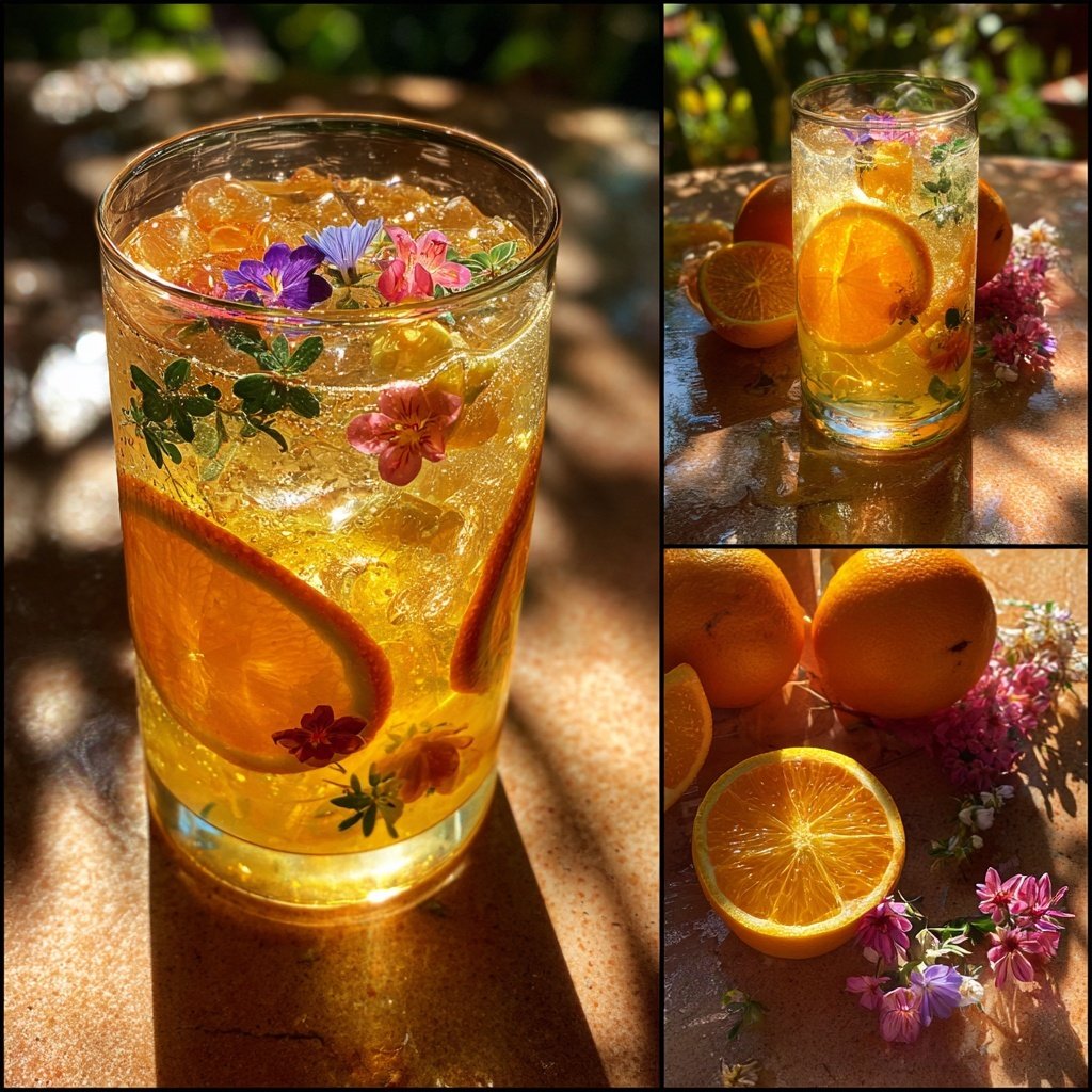 Floral Citrus Spritzer Cocktail