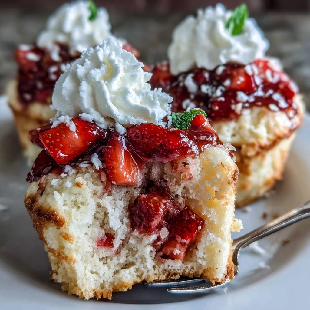 Erdbeer-Shortcake Muffins