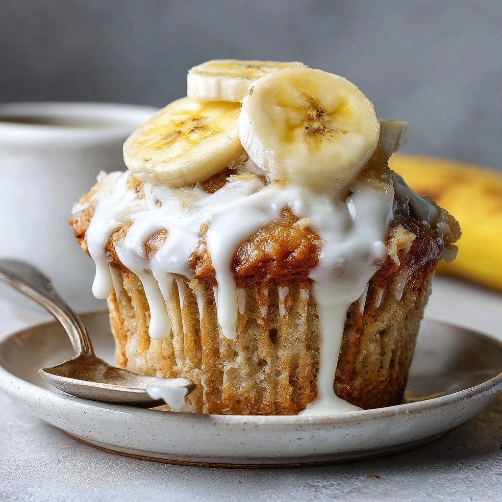 Bananenpudding Cupcake Vergnügen