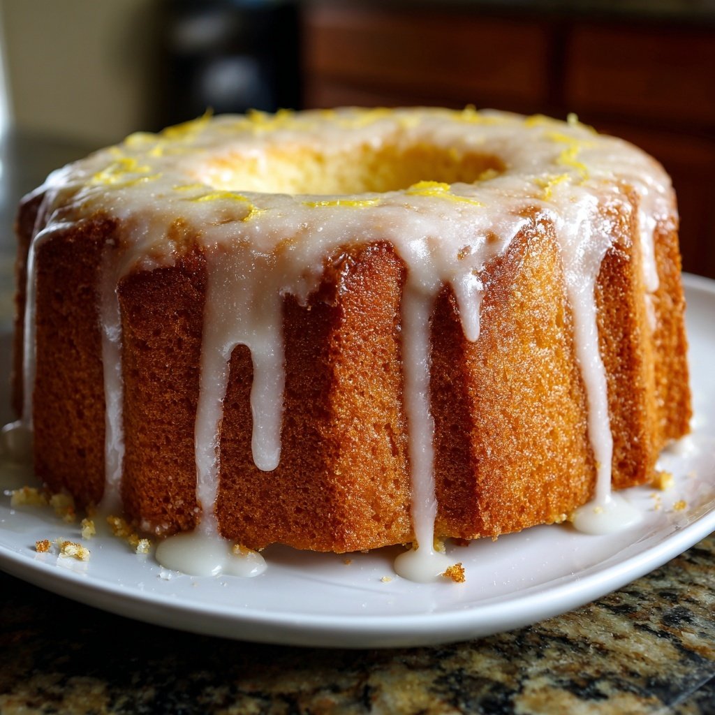 Zitronenduftender Kasten Kuchen