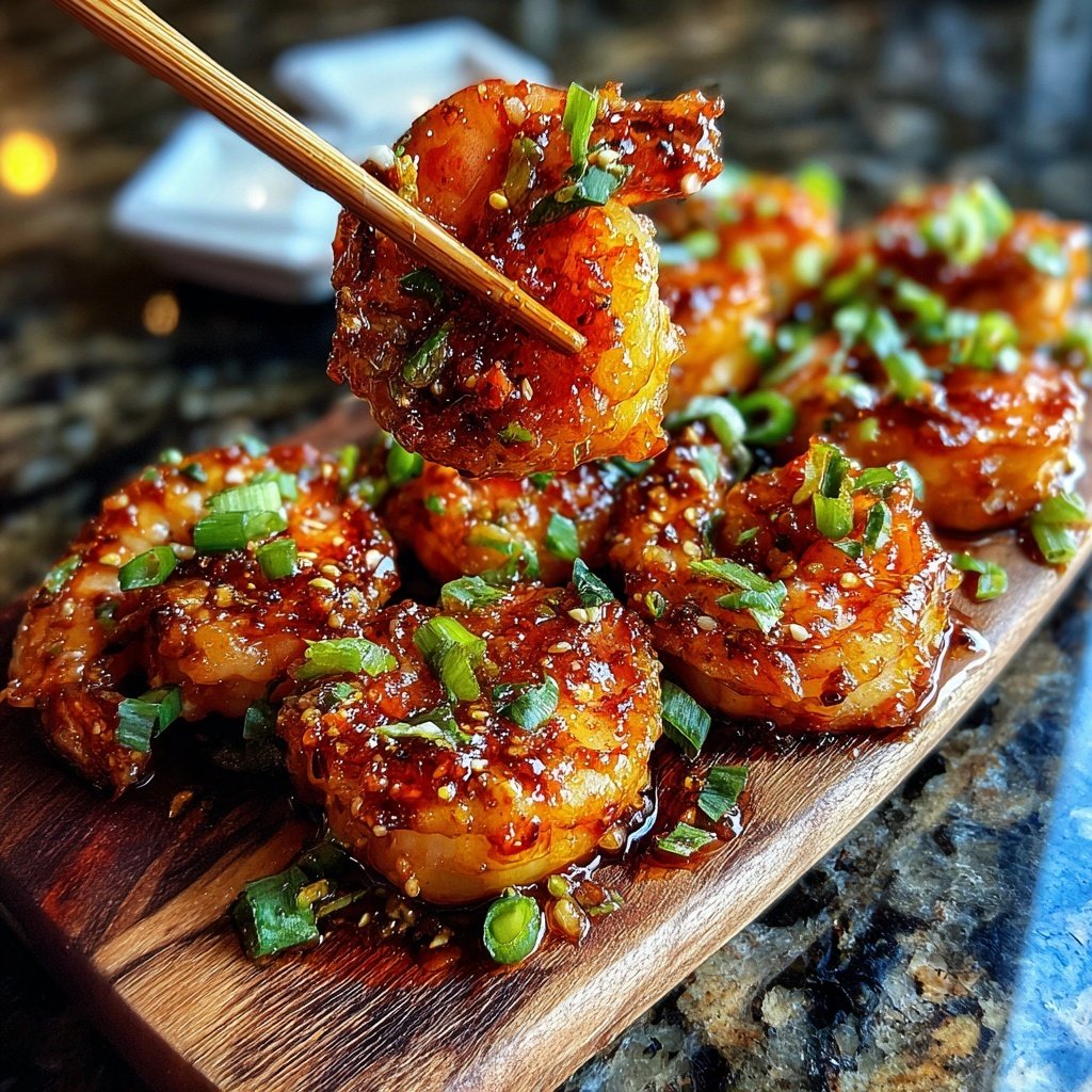 Süß-scharfe Sriracha-Garnelen