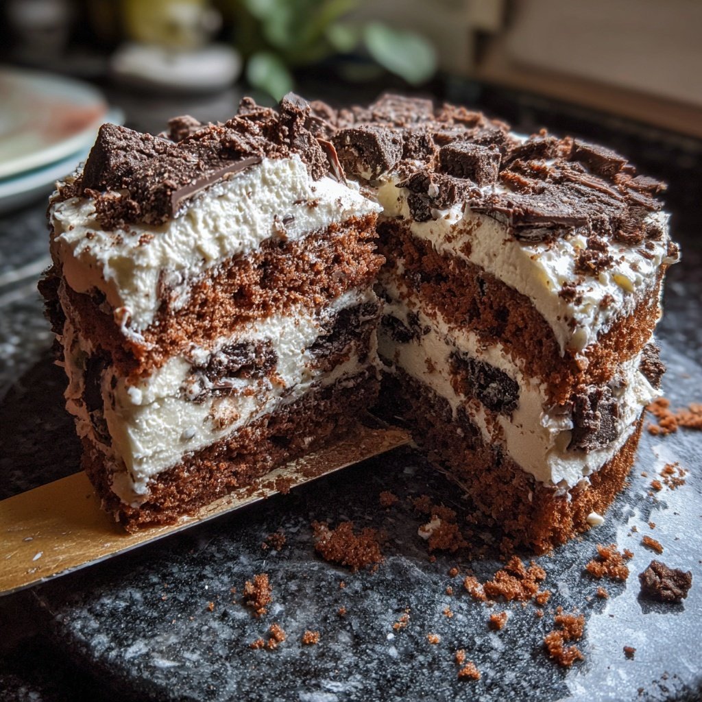 Geschichteter Schoko Rührkuchen