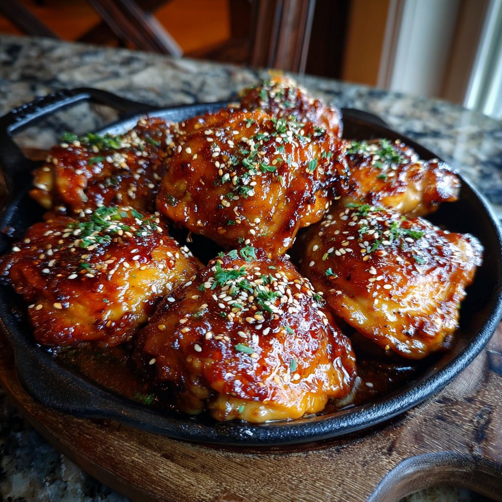 Ahornsirup-glasiertes Huhn