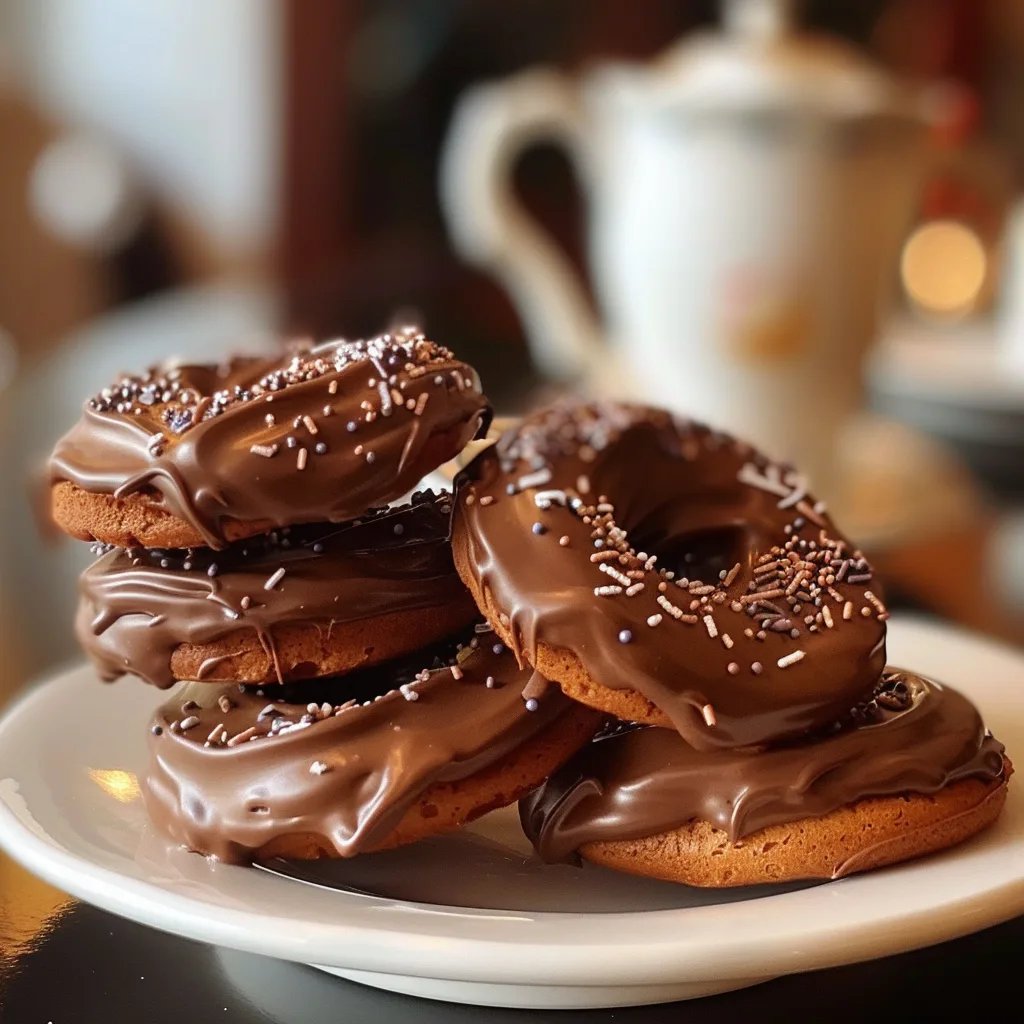 Einfaches Schokoladen-Spritzgebäck