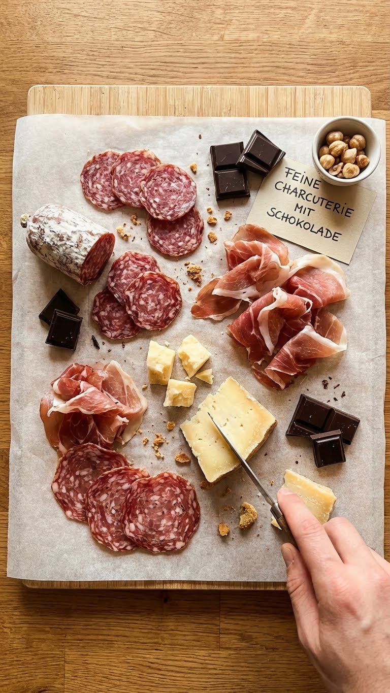 Feine Charcuterie mit Schokolade